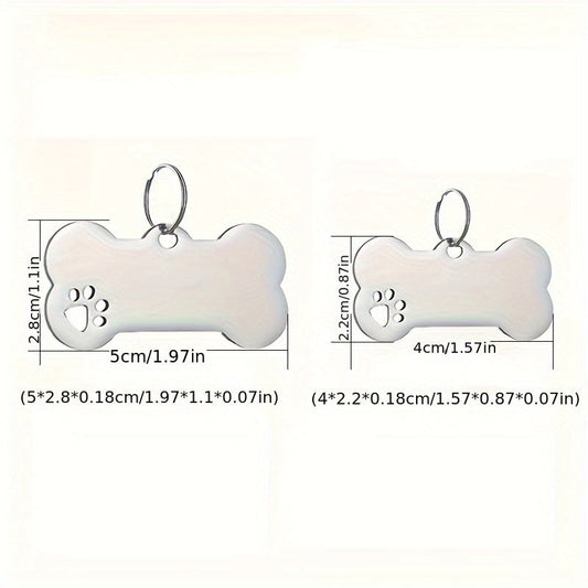 Personalized Stainless Steel Pet ID Tag – Engraved Name & Phone Number