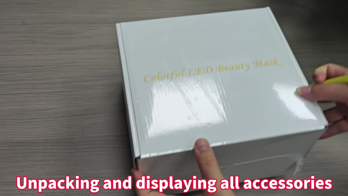 7-Color LED Face & Neck Mask – 138-LED Home Skincare Device