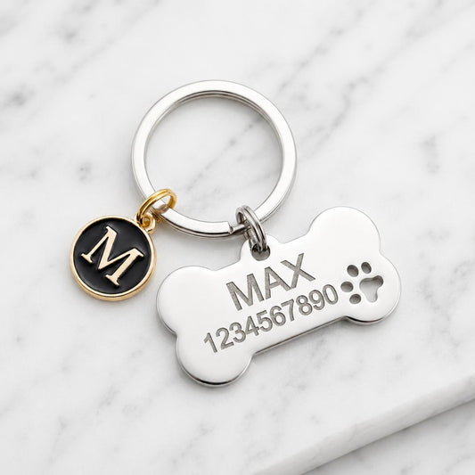 Personalized Pet ID Tag – Engraved Name & Phone Number