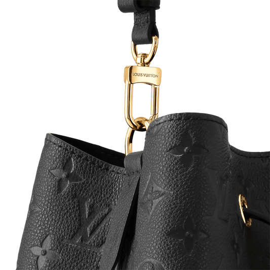 NéoNoé MM Monogram Empreinte Leather Black Gold-Toned Hardware