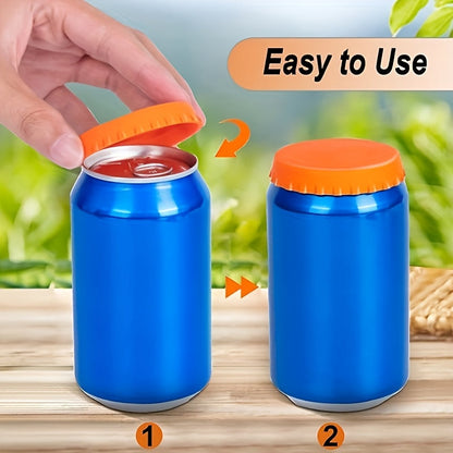 5-Piece Reusable Silicone Can Lids – Soda & Beverage Covers