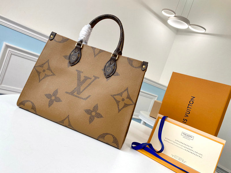 Louis Vuitton On The Go MM Tote Bag 35cm Brown – product image 2