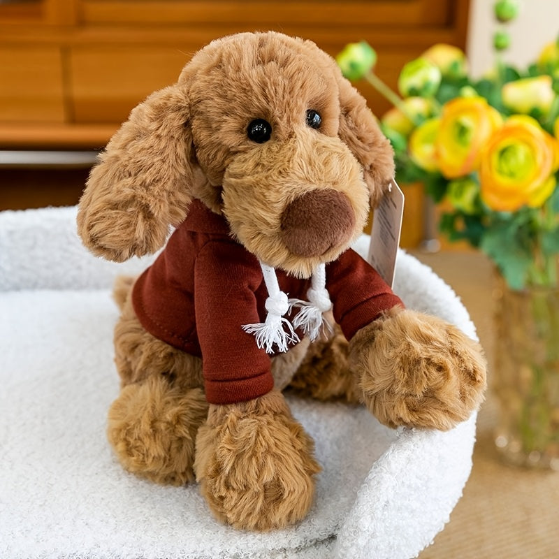 8.7" Weighted Animal Plush – Labrador & Cat Stuffed Toy