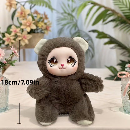 7" Weighted Animal Plush – Bear, Lamb & Rabbit Stuffed Toy