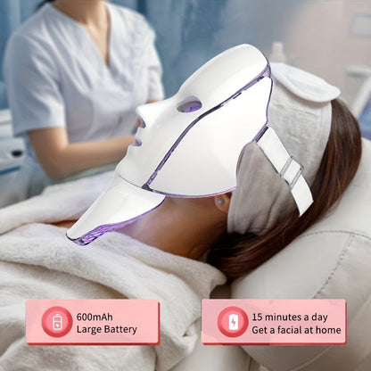 Christmas Deal, 7-Color Facial Mask Device, Beauty and Skincare Facial Equipment, Facial Skincare Tool, Face and Neck Care Mask Device, USB Charging Port, Valentine's Day and Other Holidays, Halloween and Christmas Promotion