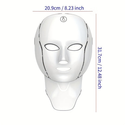 Christmas Deal, 7-Color Facial Mask Device, Beauty and Skincare Facial Equipment, Facial Skincare Tool, Face and Neck Care Mask Device, USB Charging Port, Valentine's Day and Other Holidays, Halloween and Christmas Promotion