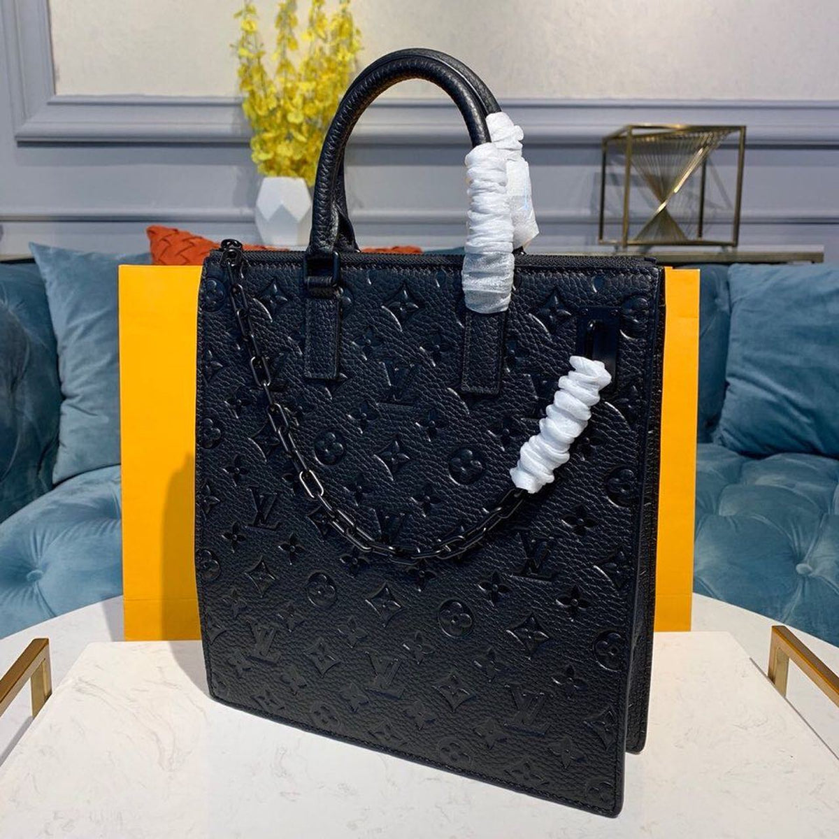 Louis Vuitton Mens Briefcase Runway Bag 28cm Monogram Empreinte Spring/Summer Collection M44476, Black – product image 3