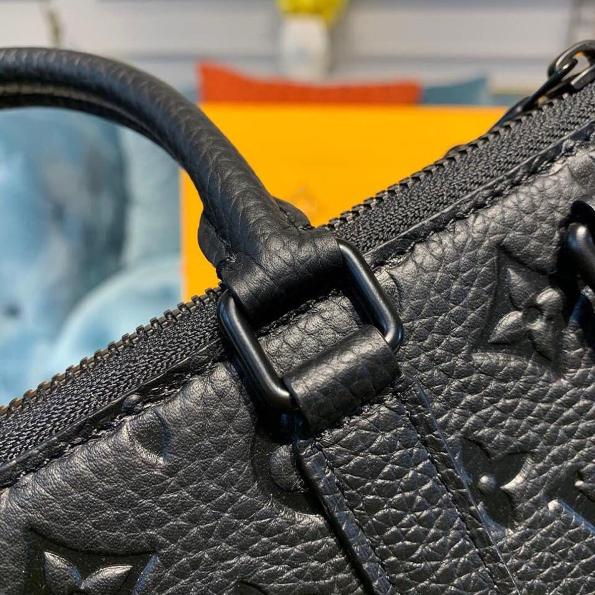 Louis Vuitton Mens Briefcase Runway Bag 28cm Monogram Empreinte Spring/Summer Collection M44476, Black – product image 7