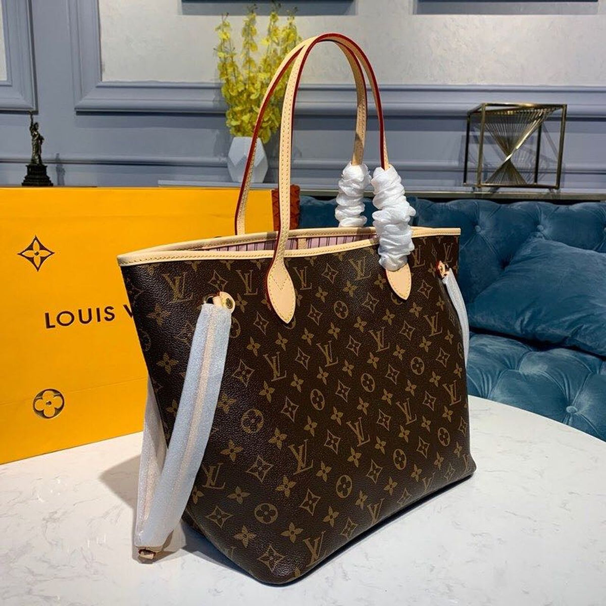 Louis Vuitton Neverfull MM Bag 32cm Monogram Canvas Fall/Winter Collection M41177, Rose Ballerine – product image 7