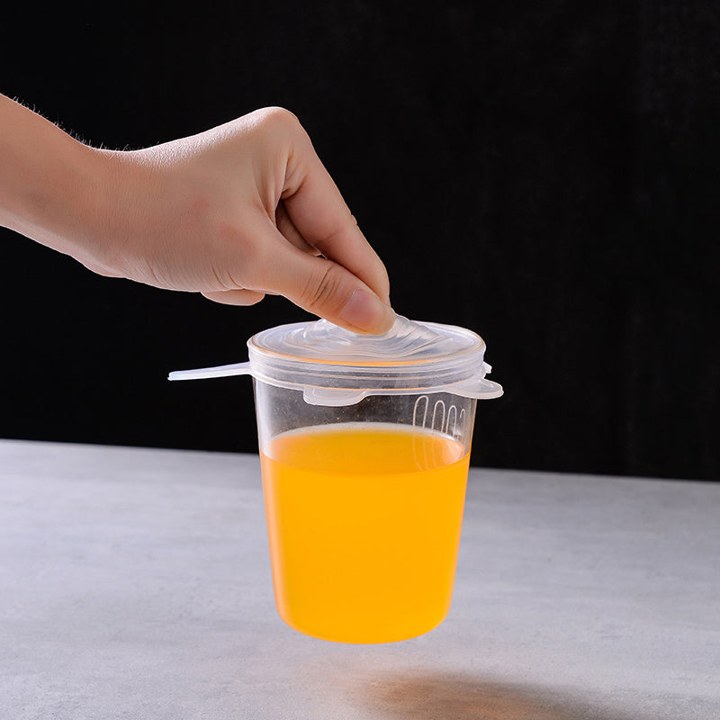 6-Piece Reusable Silicone Stretch Lids – Multi-Size Food Covers