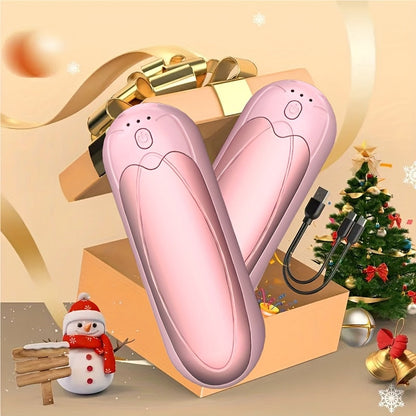 2-in-1 Rechargeable Magnetic Hand Warmers – USB Pocket Heater