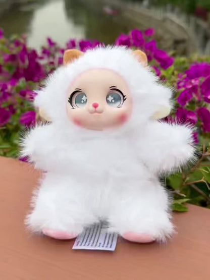 7" Weighted Animal Plush – Bear, Lamb & Rabbit Stuffed Toy