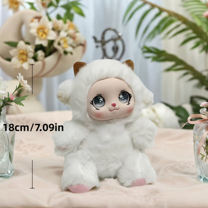 7" Weighted Animal Plush – Bear, Lamb & Rabbit Stuffed Toy