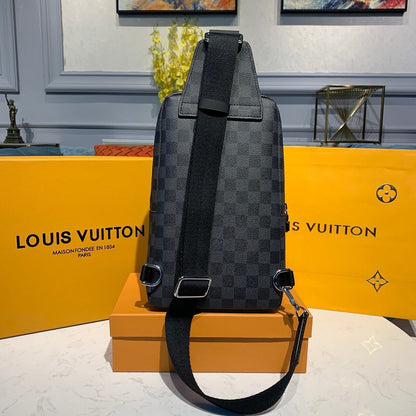 Louis Vuitton Avenue Sling Bag 32cm Damier Graphite Canvas Spring/Summer Collection M41719, Black – product image 8