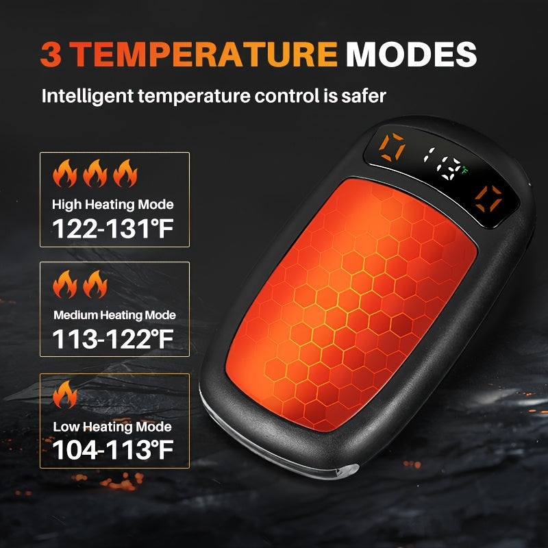 Rechargeable Hand Warmers 2-Pack with COB Light – 12H Heat