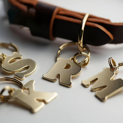 Personalized Stainless Steel Dog Tag – Engraved Initial Pet ID Pendant