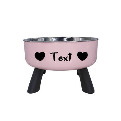 Personalized Elevated Stainless Steel Pet Bowl – Anti-Slip Feeding Bowl