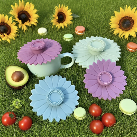 3-Piece Silicone Cup Lids – Heat-Resistant & Leakproof Covers