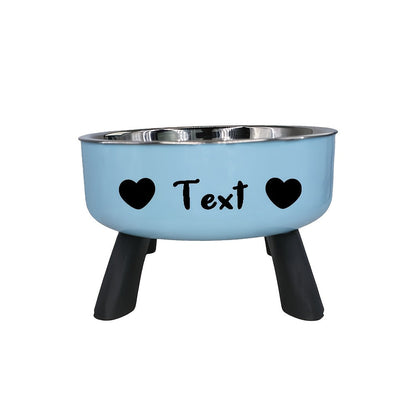 Personalized Elevated Stainless Steel Pet Bowl – Anti-Slip Feeding Bowl