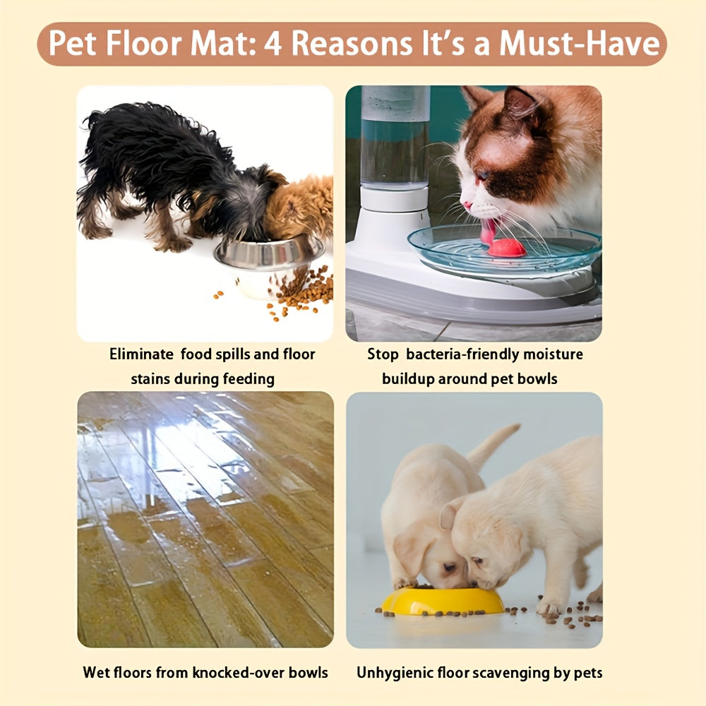 Personalized Quick-Dry Pet Feeding Mat – Absorbent & Washable