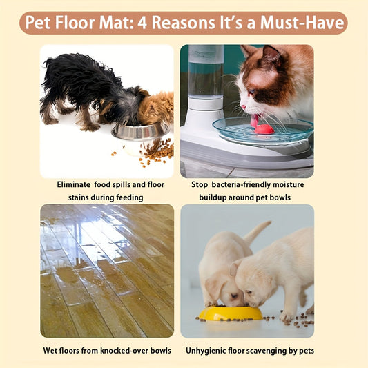 Personalized Quick-Dry Pet Feeding Mat – Absorbent & Washable