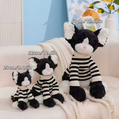 8.7" Weighted Animal Plush – Labrador & Cat Stuffed Toy