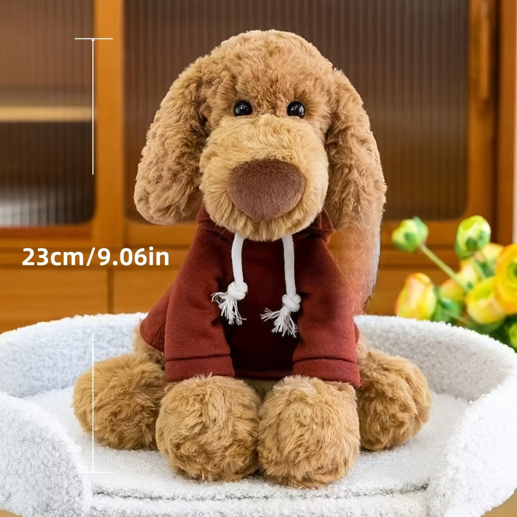8.7" Weighted Animal Plush – Labrador & Cat Stuffed Toy