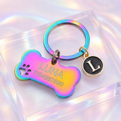 Personalized Pet ID Tag – Engraved Name & Phone Number