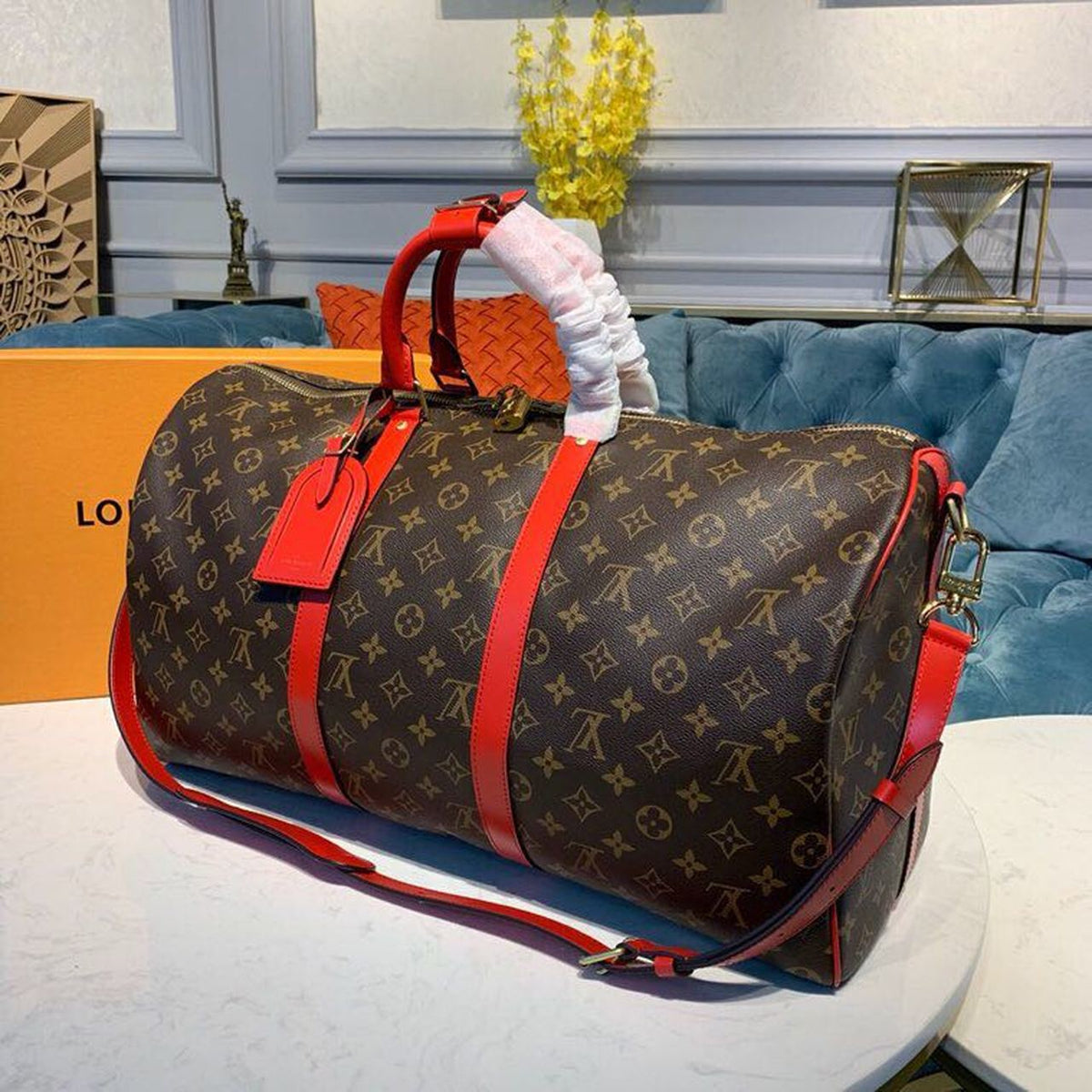 Louis Vuitton Keepall 50cm Monogram Canvas Spring/Summer Collection M41416 Red – product image 5