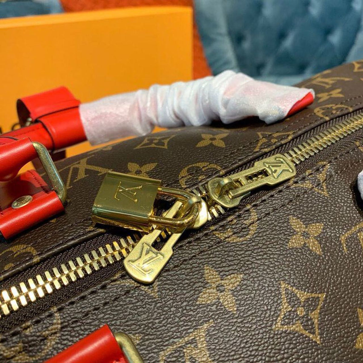 Louis Vuitton Keepall 50cm Monogram Canvas Spring/Summer Collection M41416 Red – product image 11