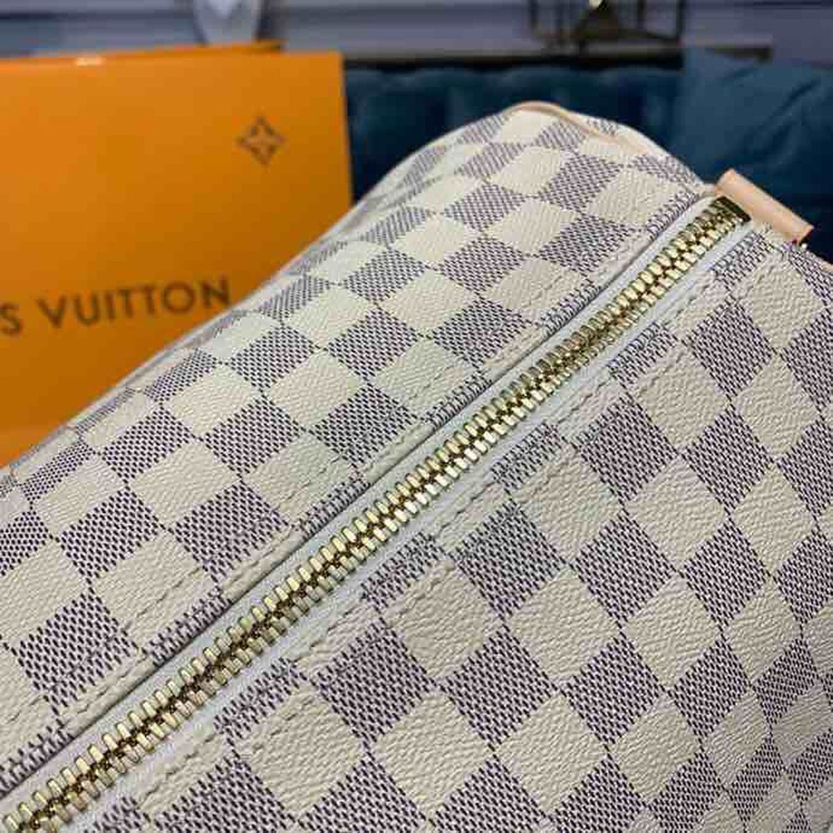 Louis Vuitton Keepall Bandoulire 55cm Damier Azur Canvas Spring/Summer Collection N41429 Azur – product image 7