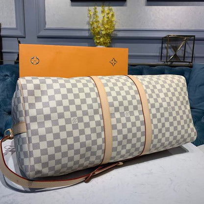 Louis Vuitton Keepall Bandoulire 55cm Damier Azur Canvas Spring/Summer Collection N41429 Azur – product image 12