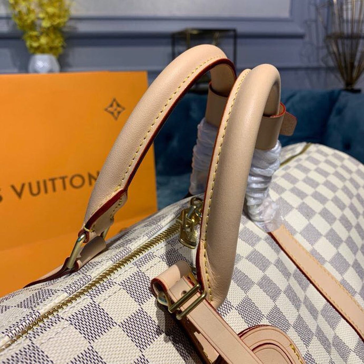Louis Vuitton Keepall Bandoulire 55cm Damier Azur Canvas Spring/Summer Collection N41429 Azur – product image 11