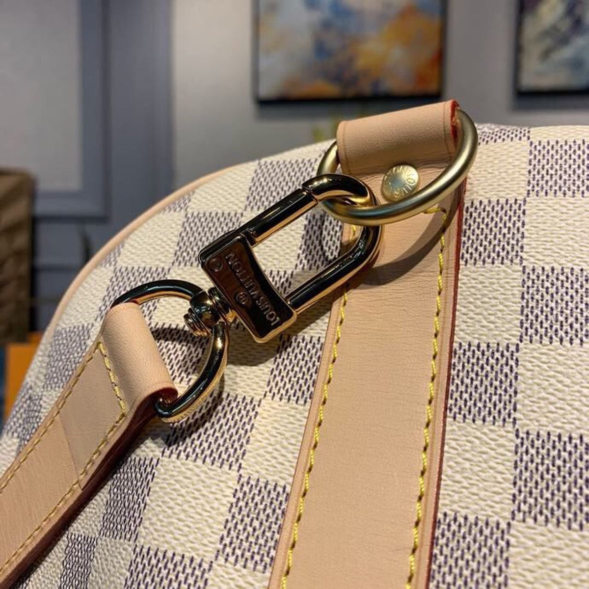 Louis Vuitton Keepall Bandoulire 55cm Damier Azur Canvas Spring/Summer Collection N41429 Azur – product image 13