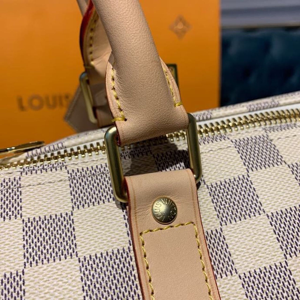 Louis Vuitton Keepall Bandoulire 55cm Damier Azur Canvas Spring/Summer Collection N41429 Azur – product image 14