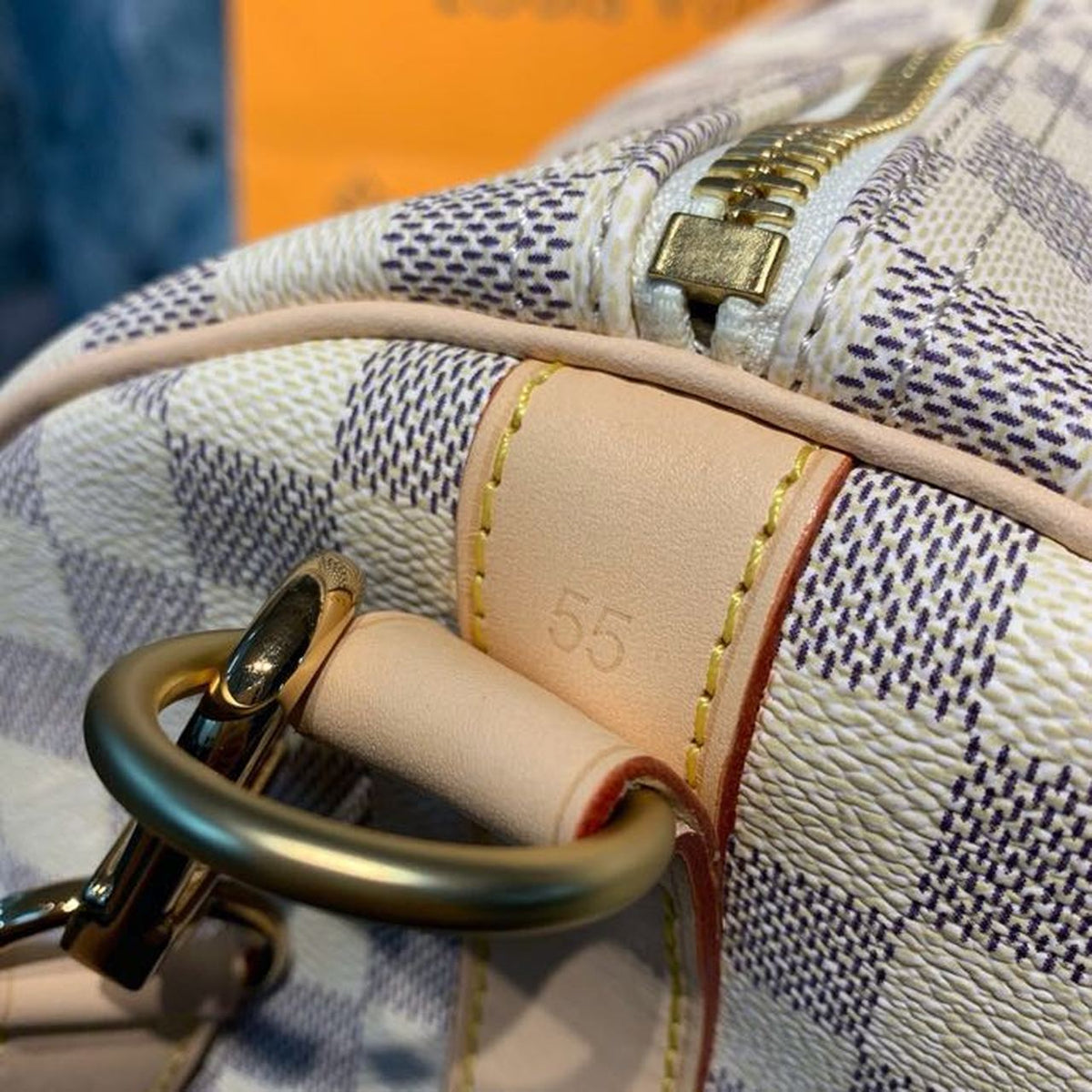 Louis Vuitton Keepall Bandoulire 55cm Damier Azur Canvas Spring/Summer Collection N41429 Azur – product image 18