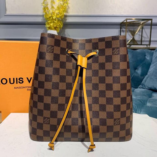 Louis Vuitton Néo Noé BB Bucket Bag 26cm Damier Ebene Canvas Spring/Summer Collection N40213, Safran – product image 2