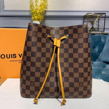 Louis Vuitton Néo Noé BB Bucket Bag 26cm Damier Ebene Canvas Spring/Summer Collection N40213, Safran – product image 1