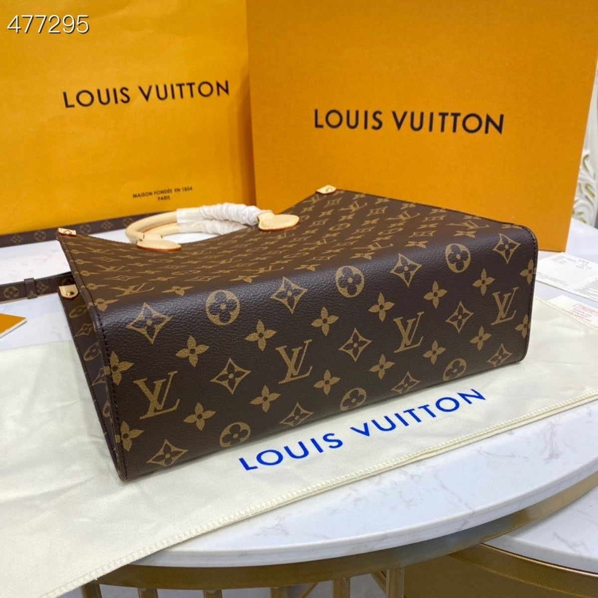 Louis Vuitton Sac Plat Bag Monogram Canvas Spring/Summer Collection M45848, Brown – product image 5