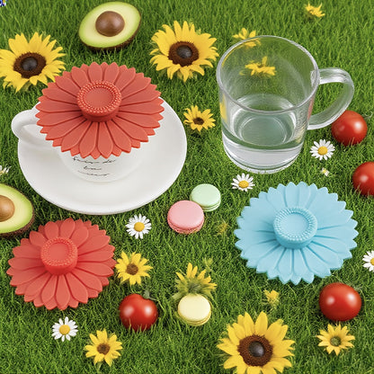 3-Piece Silicone Cup Lids – Heat-Resistant & Leakproof Covers