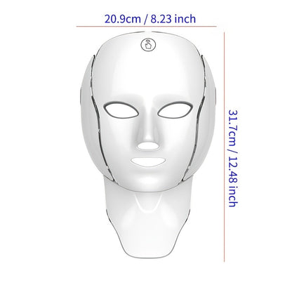 7-Color LED Face & Neck Mask – 138-LED Home Skincare Device