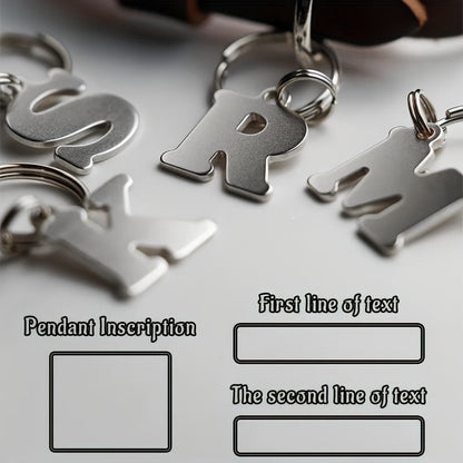 Personalized Stainless Steel Dog Tag – Engraved Initial Pet ID Pendant