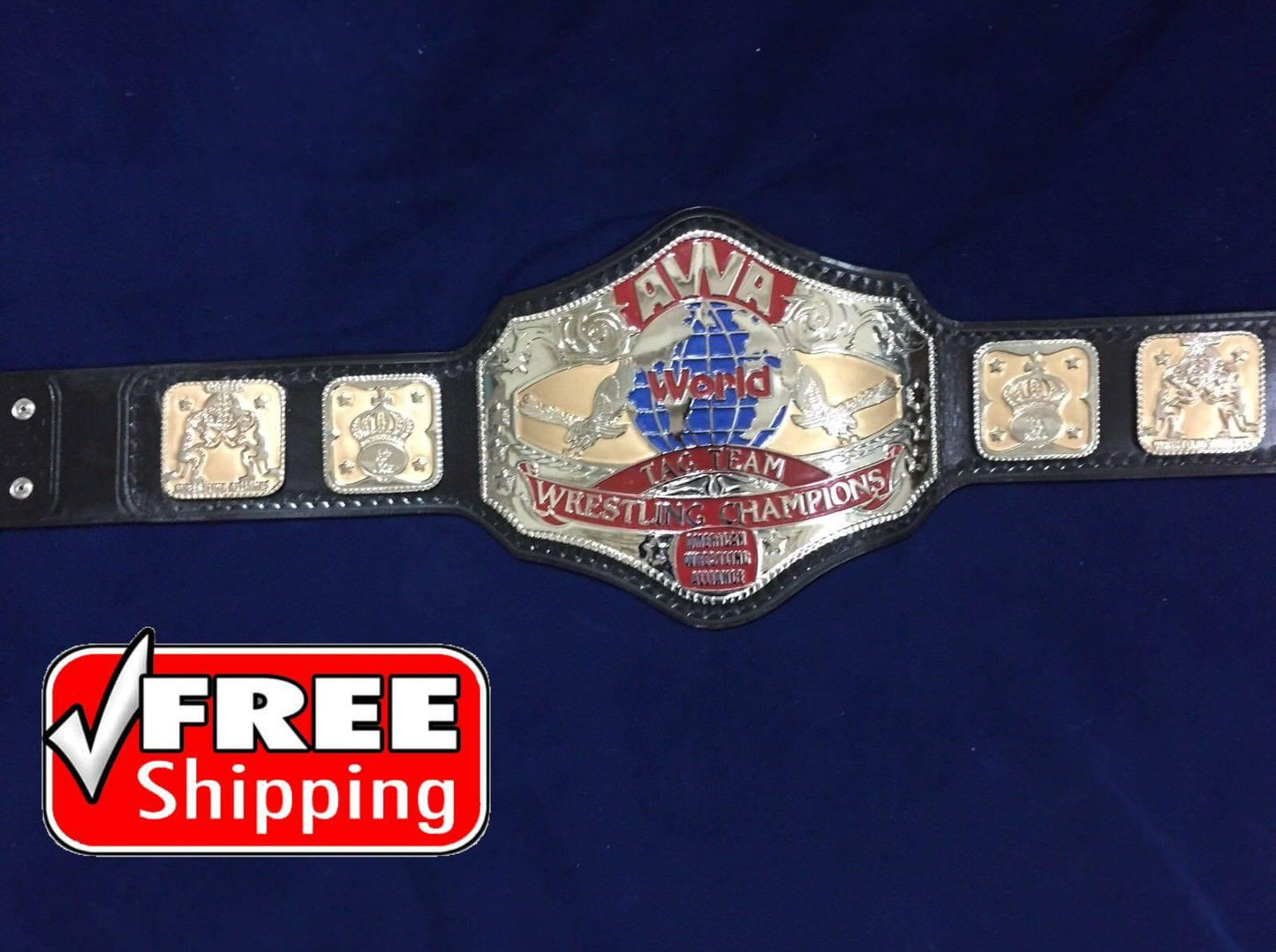 World Tag Team Wrestling Championship Belt – Classic American Wrestling Alliance