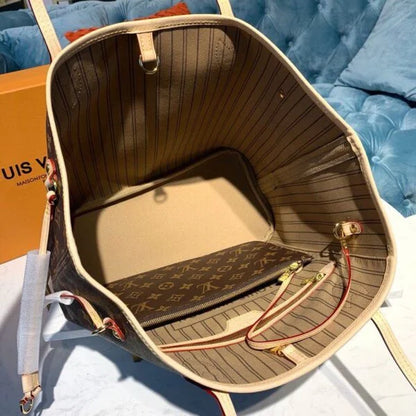 Louis Vuitton Neverfull MM Bag 32cm Monogram Canvas M40995 Beige
