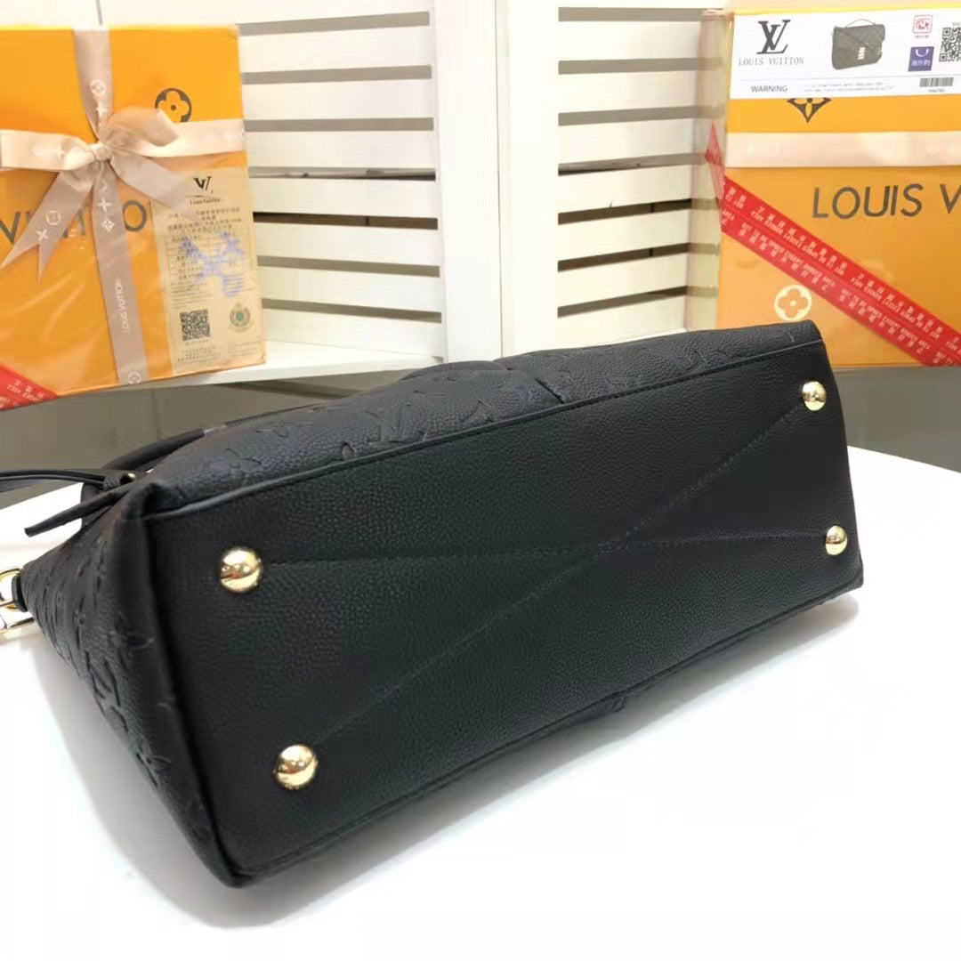 Louis Vuitton V Tote MM Bag Monogram Empreinte Canvas Spring/Summer Collection M44421 26cm Black – product image 3
