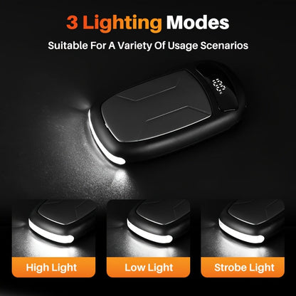 Rechargeable Hand Warmers 2-Pack with COB Light – 12H Heat