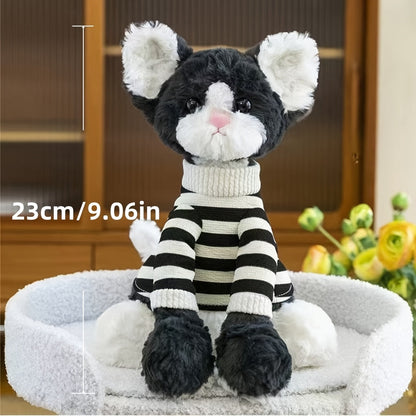 8.7" Weighted Animal Plush – Labrador & Cat Stuffed Toy