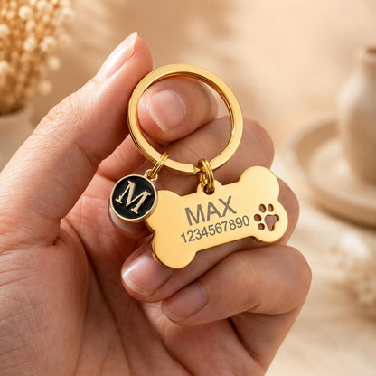 Personalized Pet ID Tag – Engraved Name & Phone Number