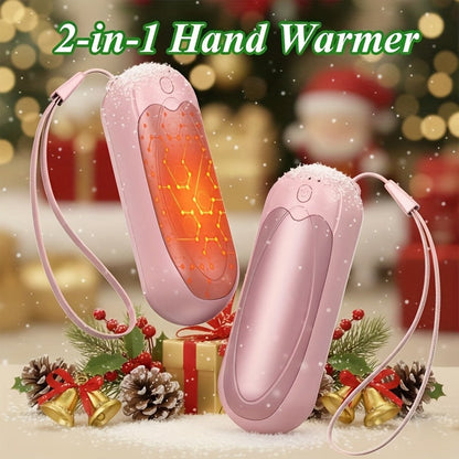 2-in-1 Rechargeable Magnetic Hand Warmers – USB Pocket Heater