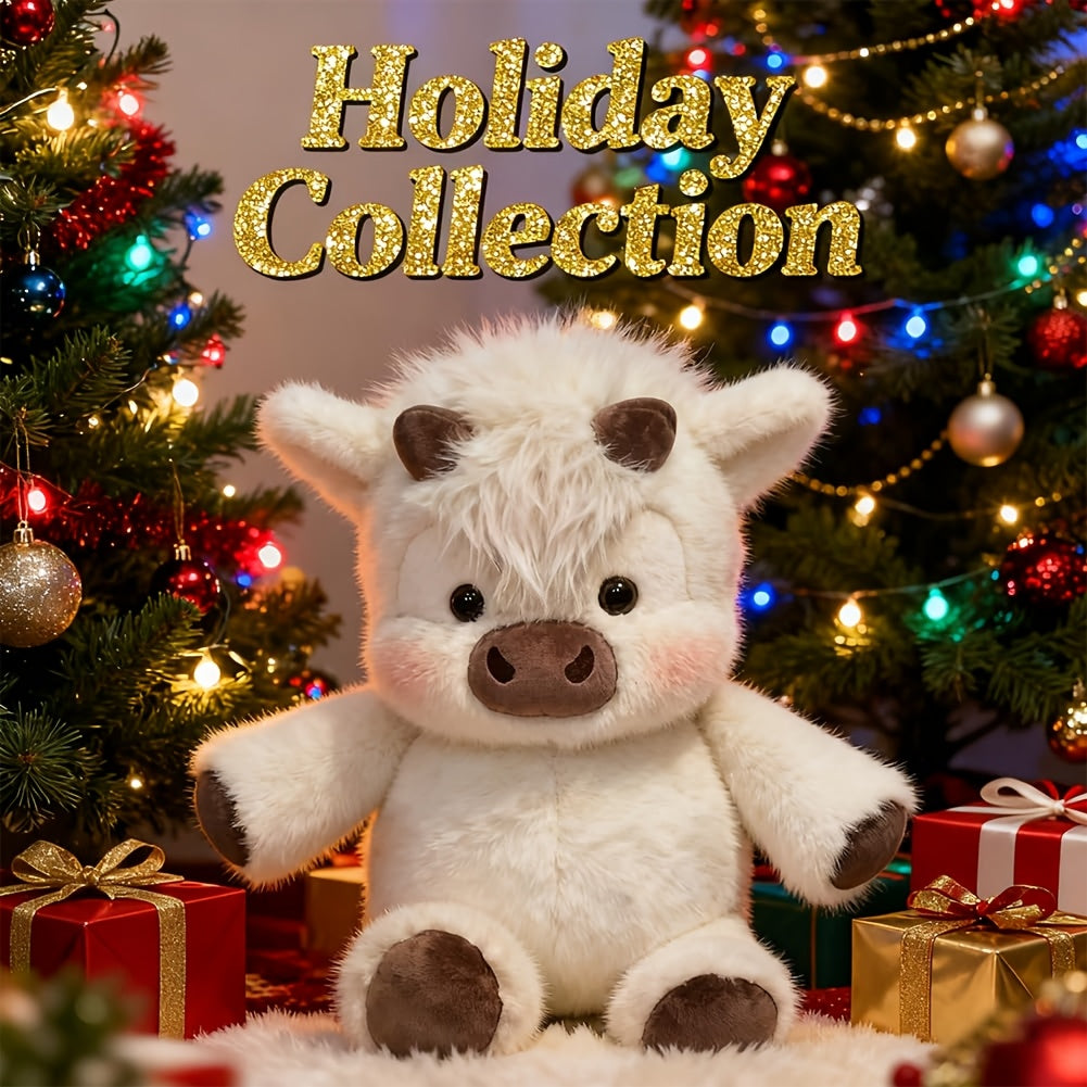 18" Weighted Highland Cow Plush – Ultra-Soft Stuffed Animal